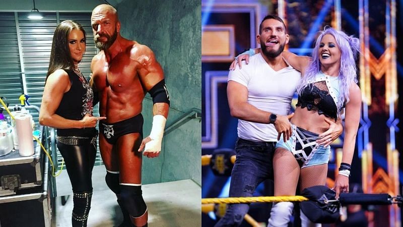 Triple H & Stephanie McMahon Vs. Johnny Gargano and Candice LeRae